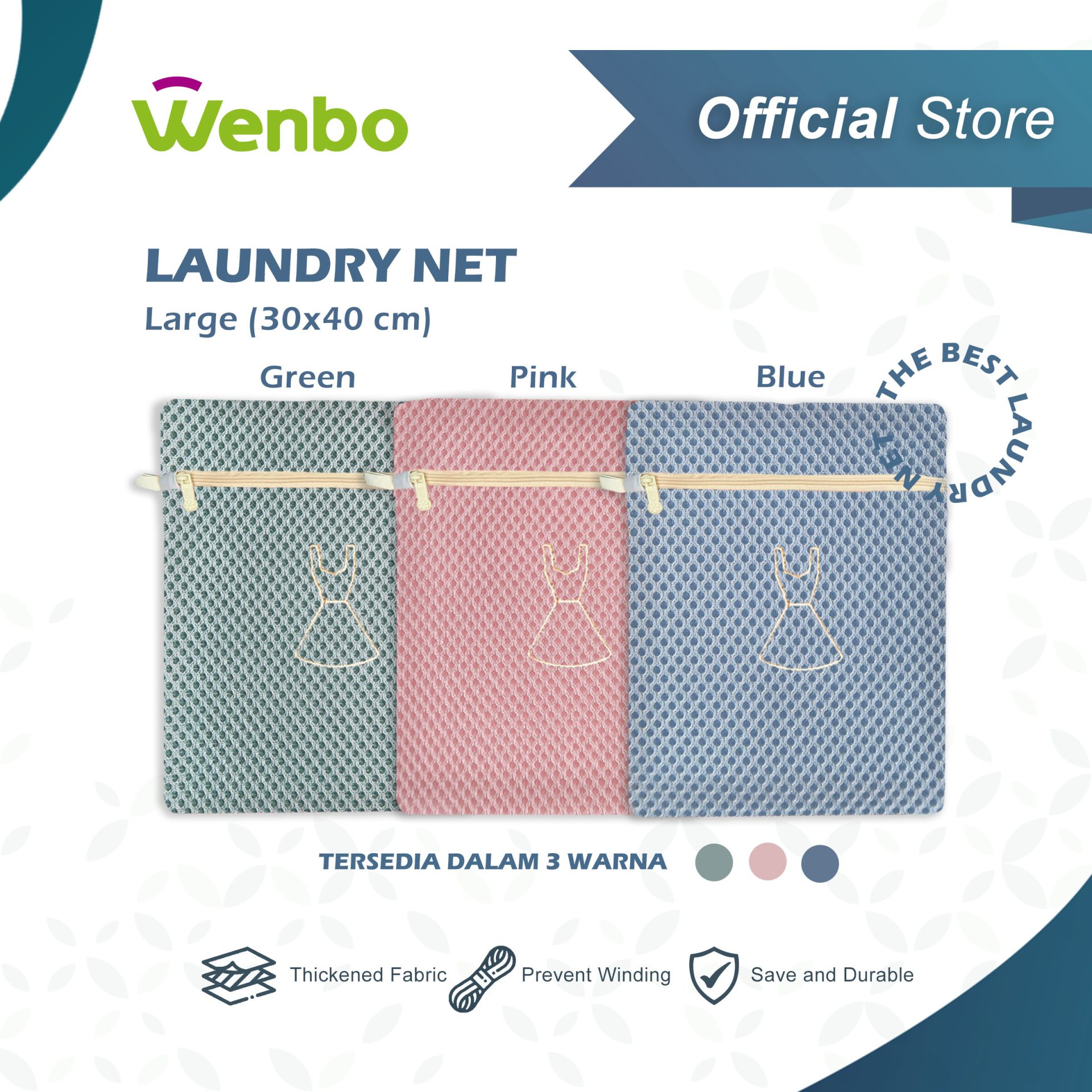 Jual Washing Bag Laundry Net Kantong Cuci Jaring Ukuran 50x40